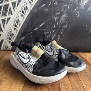 Nike Kids Black and White Graphic Sneakers